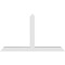 Ekena Millwork Portland Architectural Grade PVC Gable Bracket, 60"W x 35"H x 4"D x 4"F, 14/12 Pitch GBP060X35X0404POR00 - alternate 5